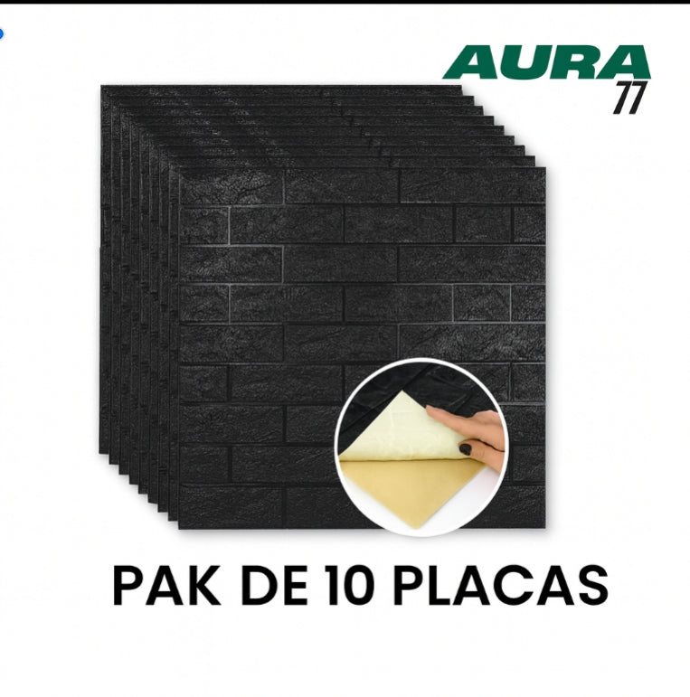Placa 3D Autoadhesivas PACK X 10, MEDIDAS 70X77 LAS MAS GRADES, mas regalo