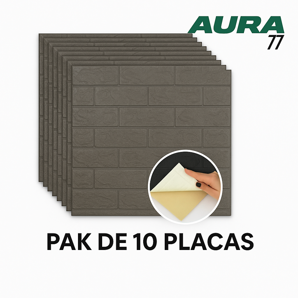 Placa 3D Autoadhesivas PACK X 10, MEDIDAS 70X77 LAS MAS GRADES, mas regalo